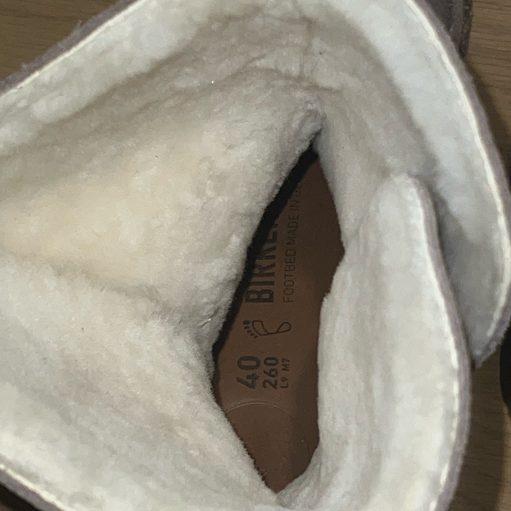 Birkenstock Uppsala Shearling Suede Grey Taupe Size 40  Regular/Wide women - Picture 6 of 8